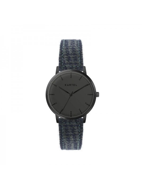 ISLA 34MM BLUE FABRIC STRAP WATCH