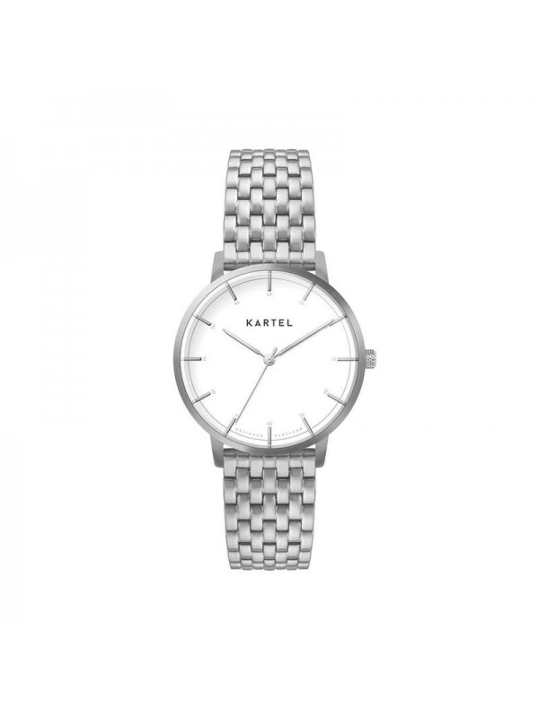 ISLA 34MM SILVER METAL STRAP WATCH