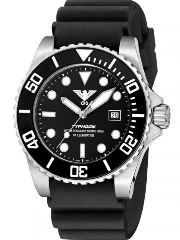 TYS.DB Diver Watch Typhoon Steel