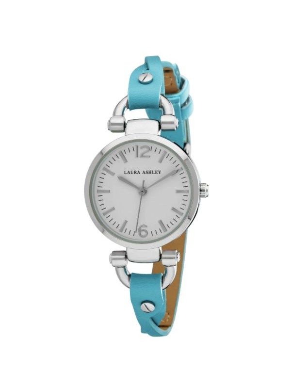 Laura Ashley Blue Ladies Dial Analog Display Twisted Band Round Watch