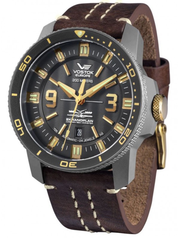 NH35A-546H515 Titanium Mens Automatic Watch Ekranoplan