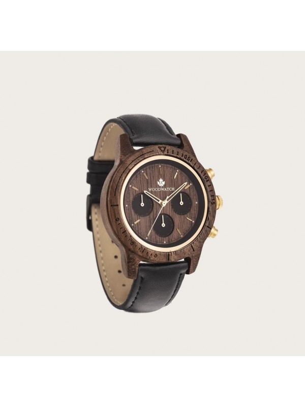 Walnut Gold Jet - Chronus 42MM