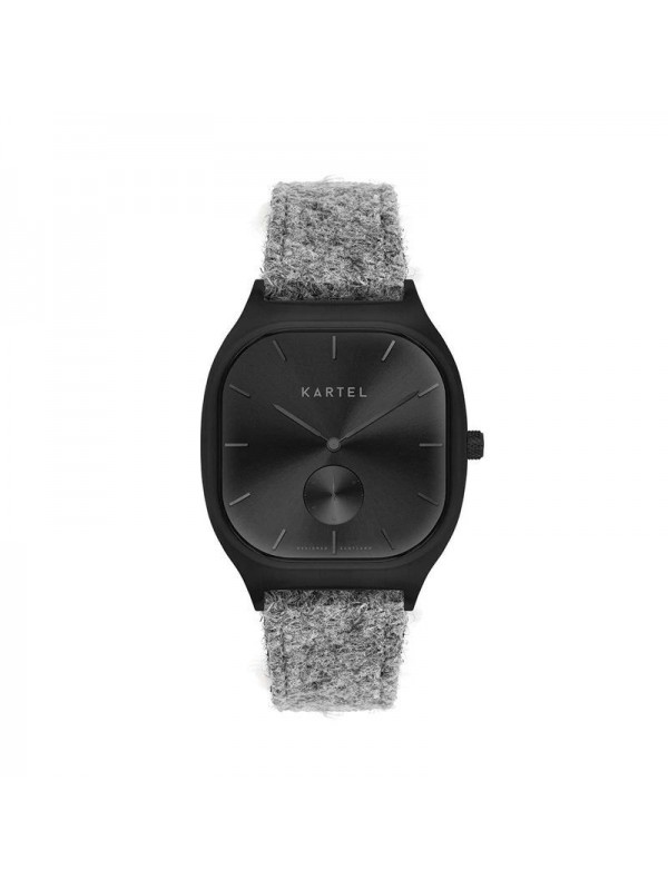 SINCLAIR 42MM GREY HARRIS TWEED STRAP WATCH