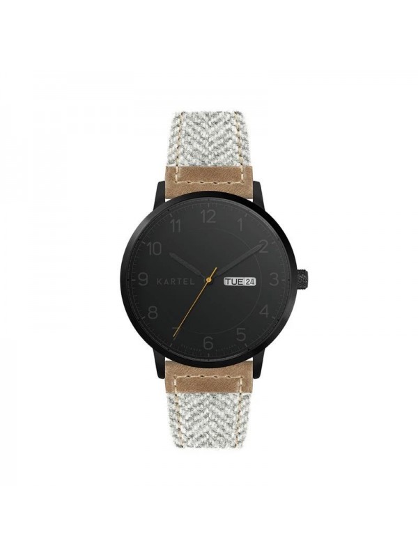 MORRIS 40MM GREY FABRIC STRAP WATCH