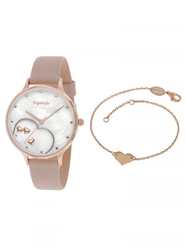 ERWO-HEART-01 Ladies' Watch Set Happy Hearts with Heart Bracelet