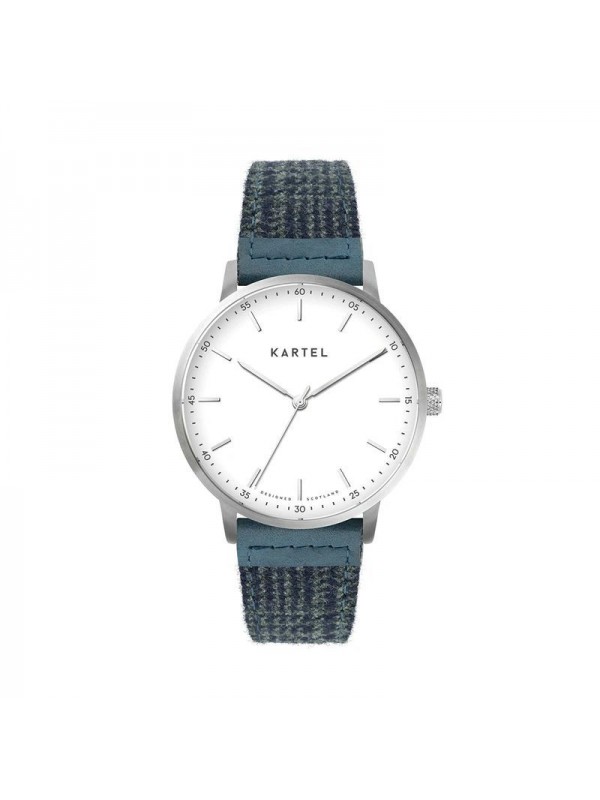 HUME 40MM BLUE FABRIC STRAP WATCH