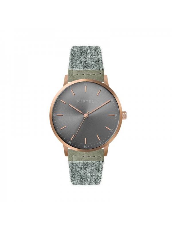 HUME 40MM GREY HARRIS TWEED STRAP WATCH