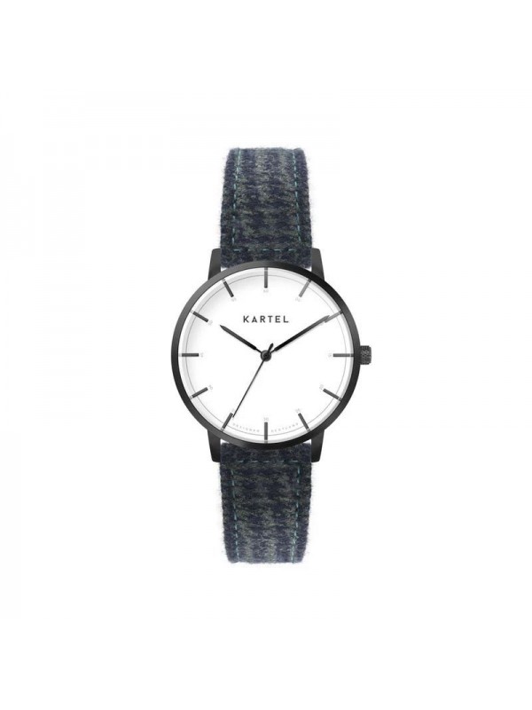 ISLA 34MM BLUE FABRIC STRAP WATCH