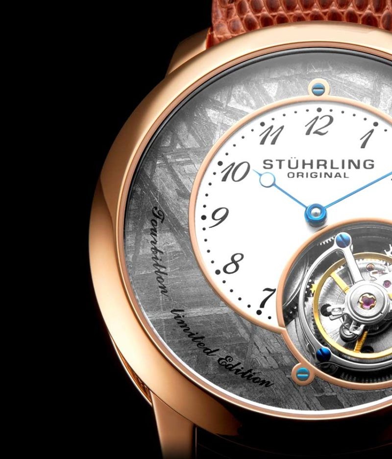 Stuhrling tourbillon hotsell meteorite