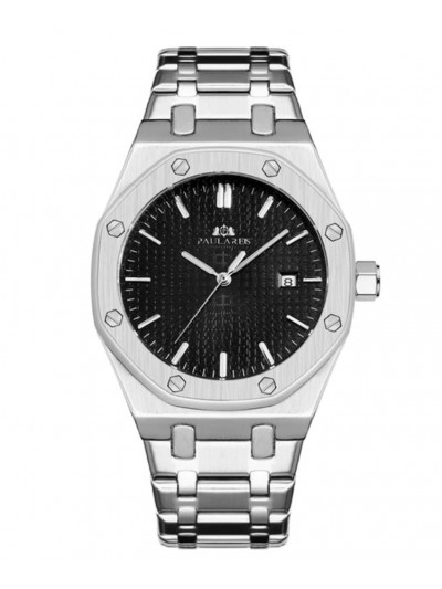 Brand Inspired Watch in Steel Casing - Black Dial - Automatic Movement 