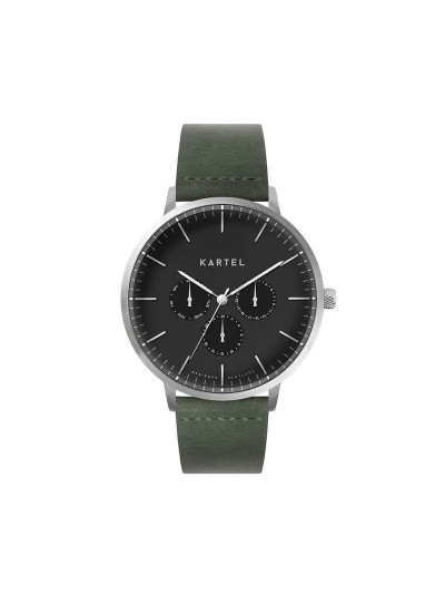 CUILLIN 43MM GREEN LEATHER STRAP WATCH