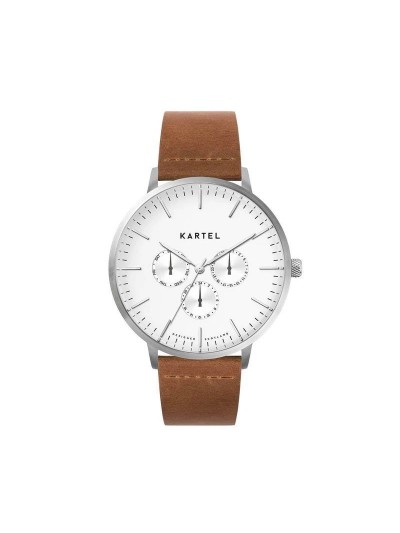 CUILLIN 43MM TAN LEATHER STRAP WATCH