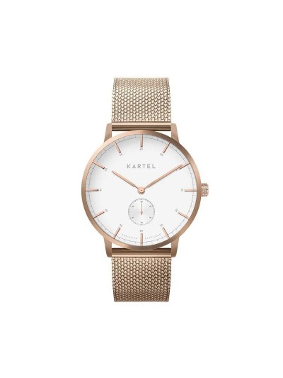 KENDRICK 40MM ROSE GOLD CHAIN MESH STRAP WATCH