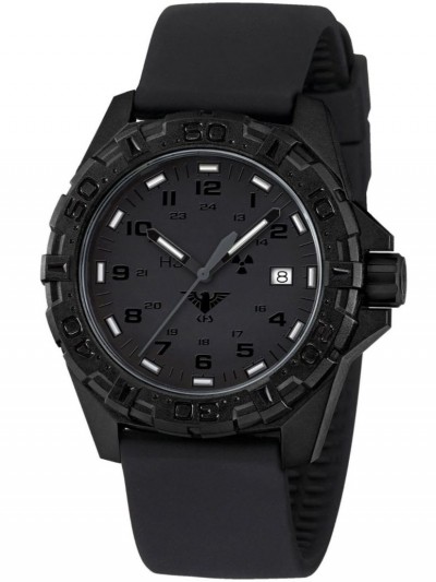 REXT.SB Mens Watch Reaper XTAC with Silicone Strap Black