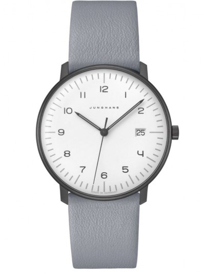 041/4064.04 max bill Watch Quartz with Grey Leather Strap