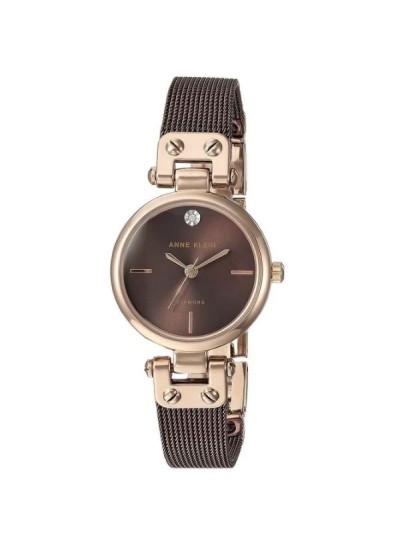 Anne Klein Brown Stainless Steel Ladies Watch AK-3003RGBN