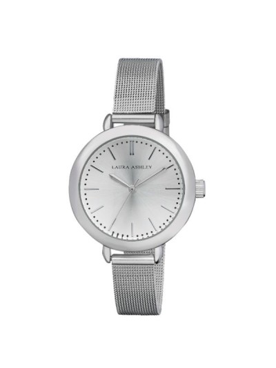 Laura Ashley Ladies Silver Mesh Watch