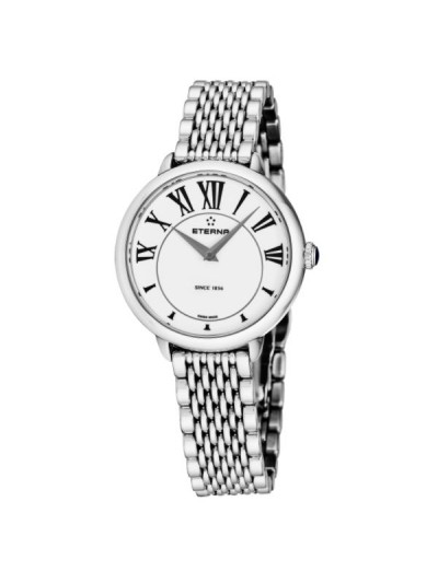 Eterna Women's 2800.41.62.1743 'Eternity' White Dial Stainless Steel Quartz Watch