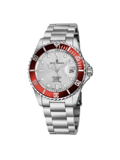 Revue Thommen Men's 17571.2126 'Diver' Silver Dial Stainless Steel Bracelet Swiss Automatic Watch