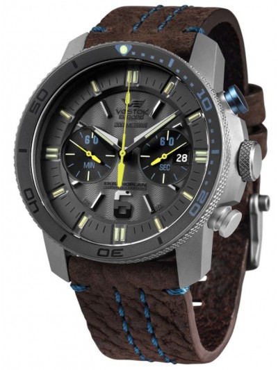 6S21-546H514 Titanium Mens Chronograph Ekranoplan