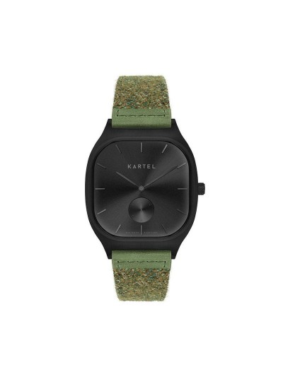 SINCLAIR 42MM GREEN FABRIC STRAP WATCH