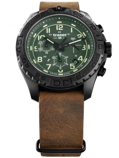 109047 Men's Watch P96 OdP Evolution Chrono Green