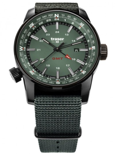 109035 Men's Watch Pathfinder GMT Green