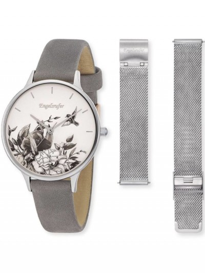 ERWO-FLOWER-01 Ladies' Watch Flower Ø 34 mm with 2nd Strap