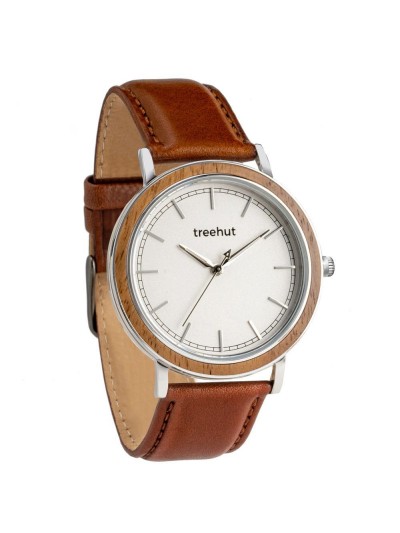 Bay Walnut White Cognac Leather