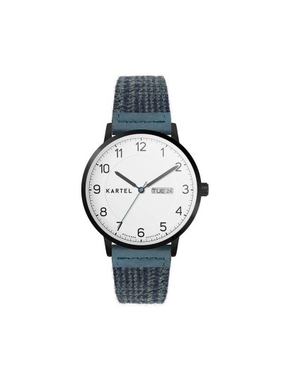 MORRIS 40MM BLUE FABRIC STRAP WATCH