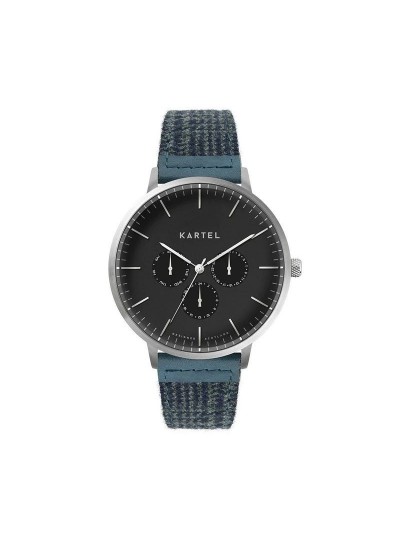 CUILLIN 43MM BLUE FABRIC STRAP WATCH