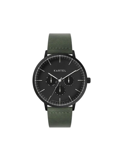 CUILLIN 43MM GREEN LEATHER STRAP WATCH