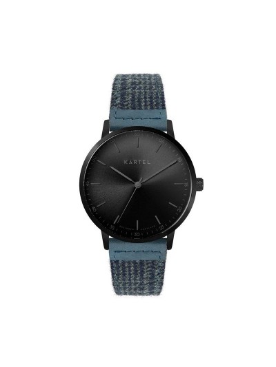 HUME 40MM BLUE FABRIC STRAP WATCH