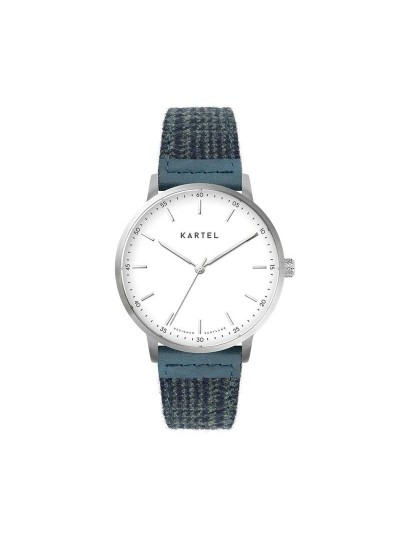 HUME 40MM BLUE FABRIC STRAP WATCH