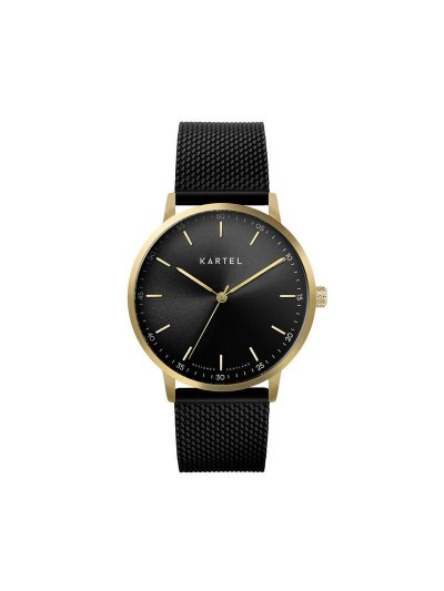 HUME 40MM BLACK CHAIN MESH STRAP WATCH