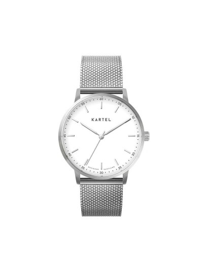 HUME 40MM SILVER CHAIN MESH STRAP WATCH