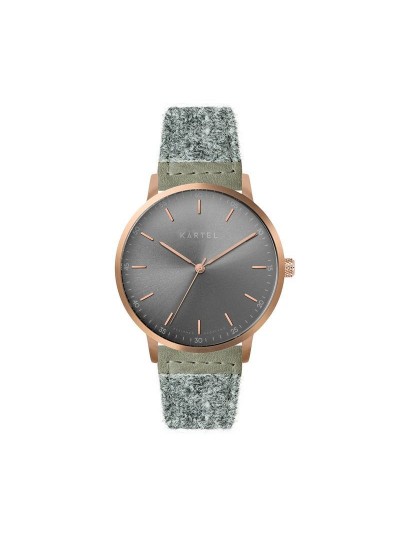 HUME 40MM GREY HARRIS TWEED STRAP WATCH