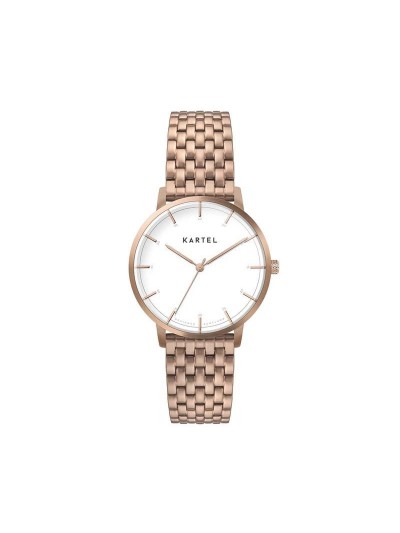 ISLA 34MM ROSE GOLD METAL STRAP WATCH