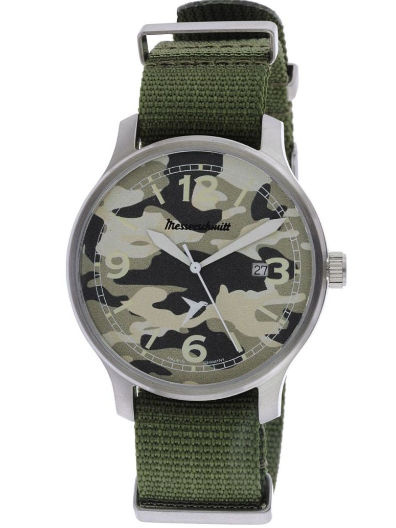 ME-42L-TB Men's Watch Camo with Green Textile Nato Strap