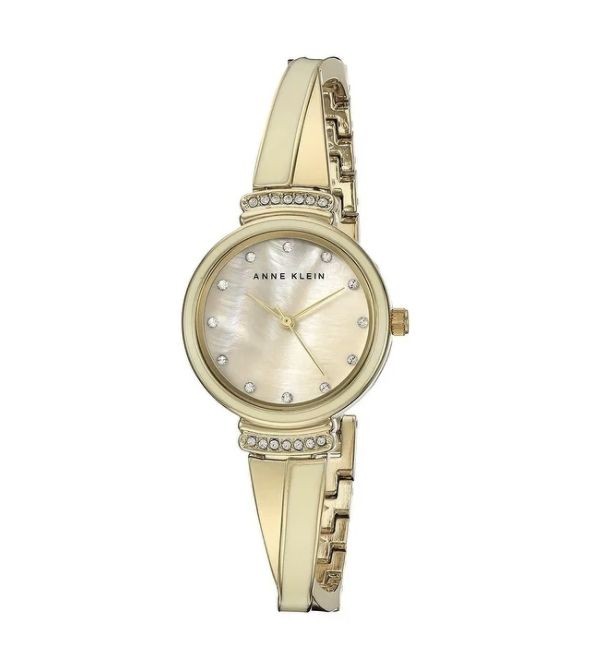 Anne Klein Gold-Tone Metal Ladies Watch AK-2216IVGB