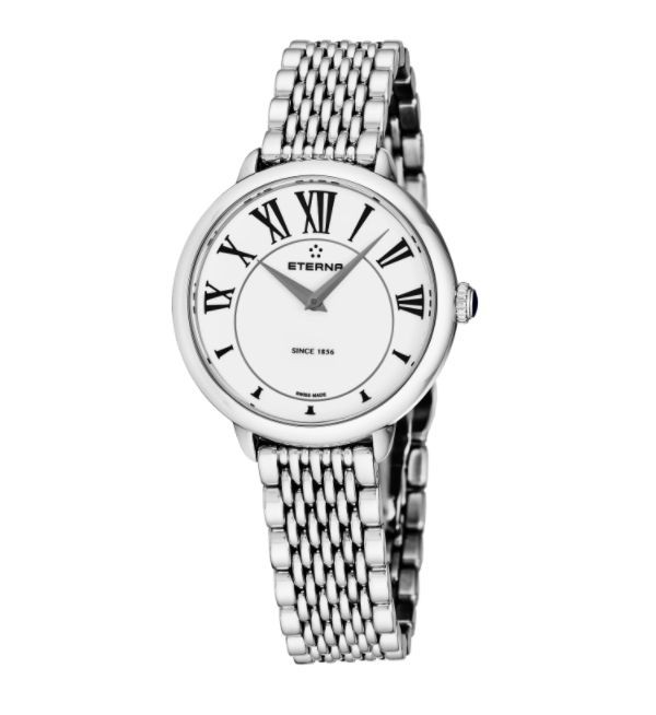 Eterna Women's 2800.41.62.1743 'Eternity' White Dial Stainless Steel Quartz Watch