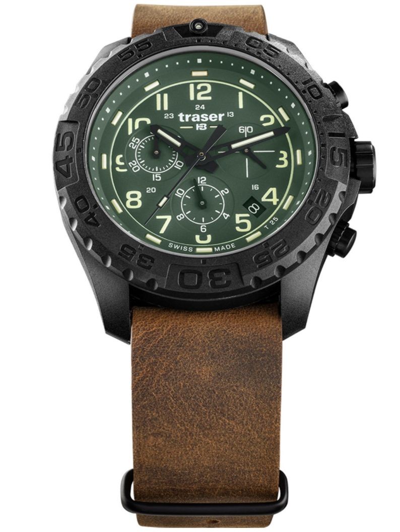 109047 Men's Watch P96 OdP Evolution Chrono Green