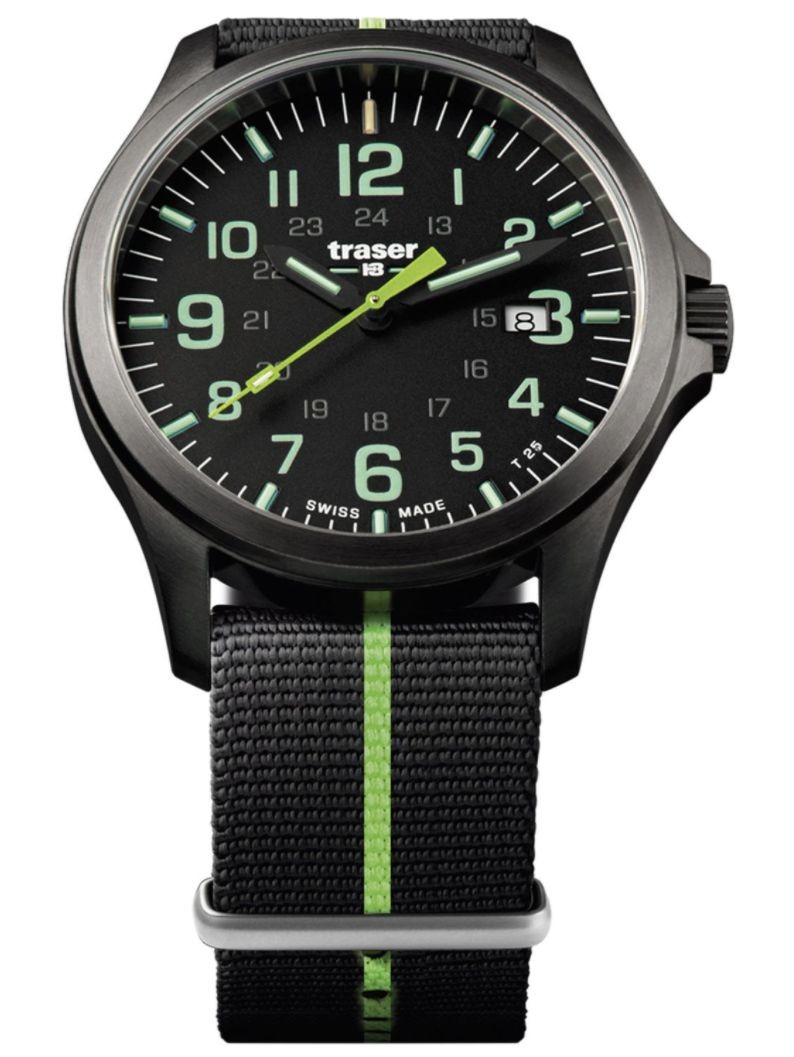 107426 Mens Watch P67 Officer Pro Gun Metal Black/Green