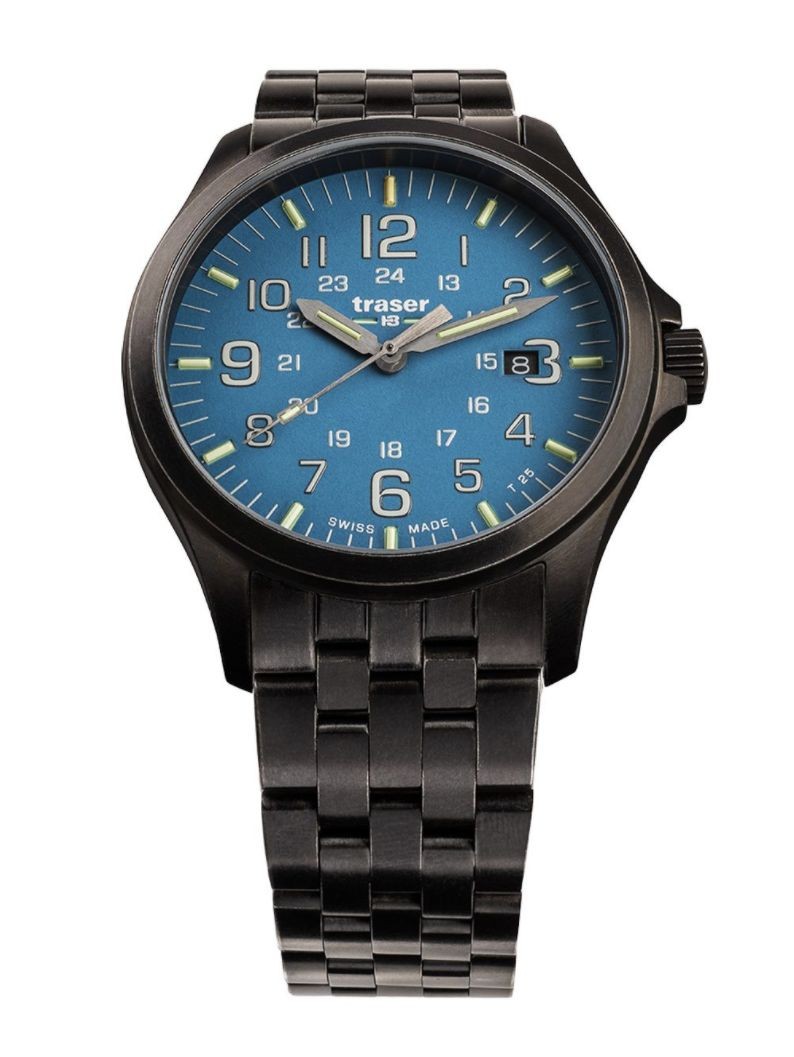 108740 Men´s Wristwatch P67 Officer Pro Gunmetal/Sky-Blue