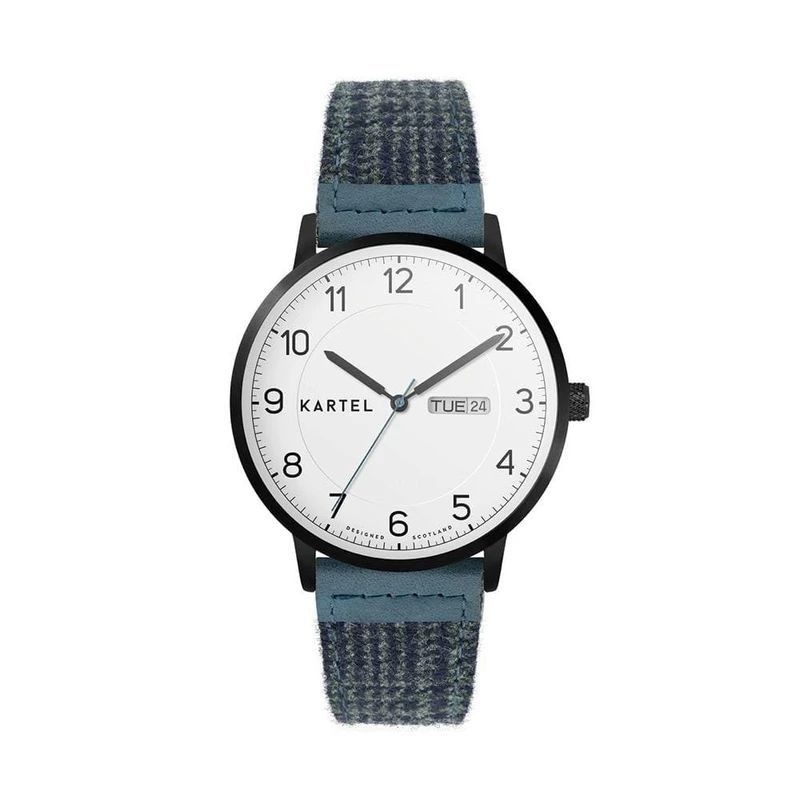 MORRIS 40MM BLUE FABRIC STRAP WATCH