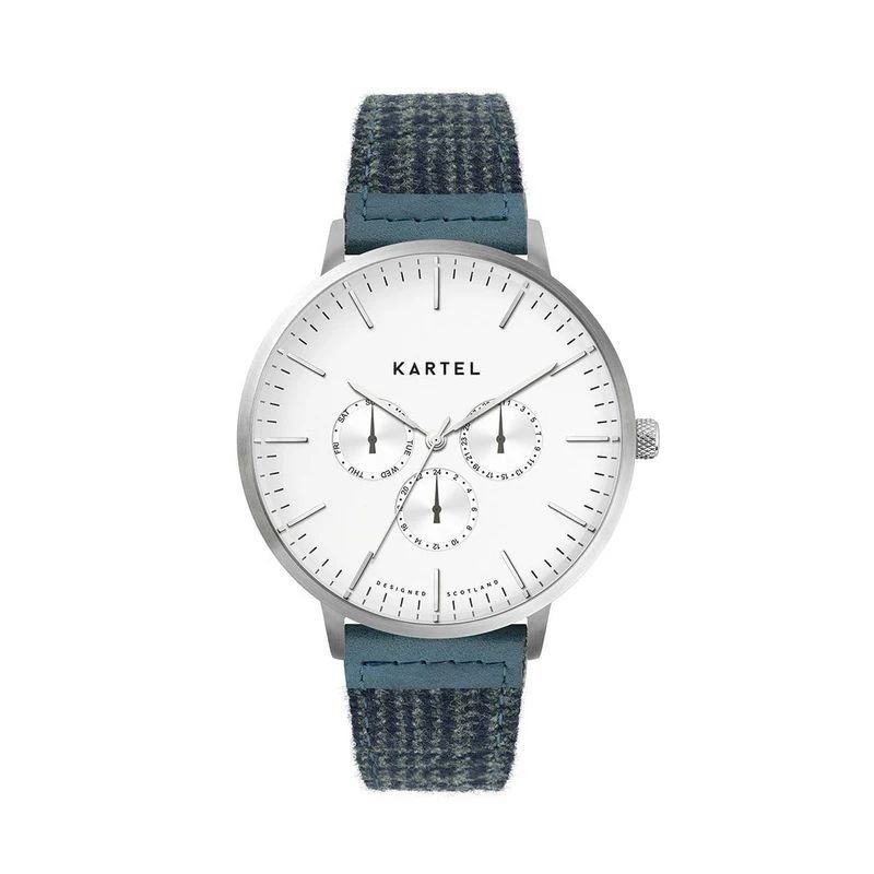 CUILLIN 43MM BLUE FABRIC STRAP WATCH