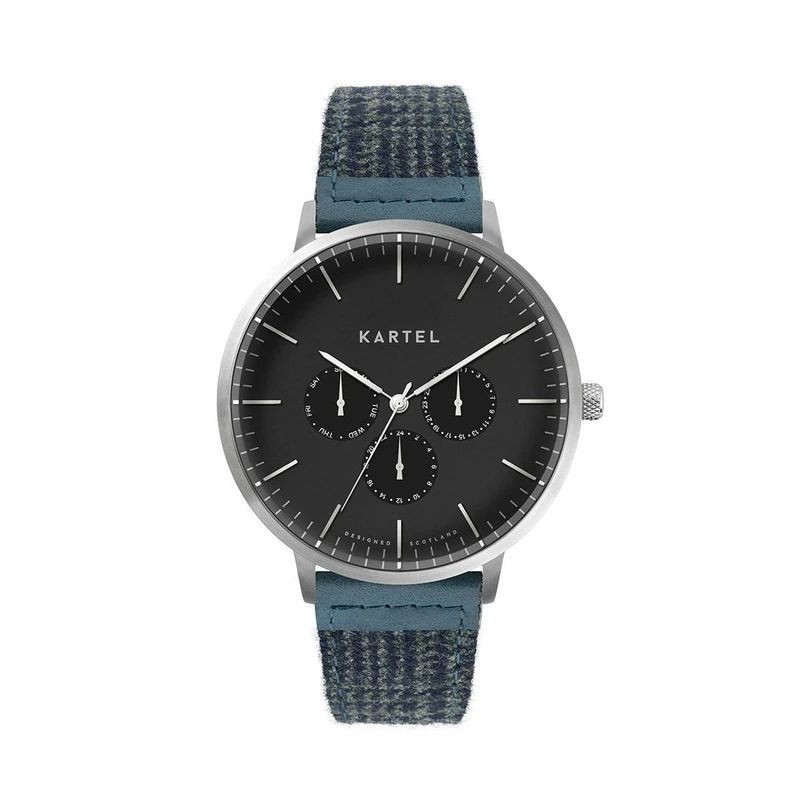 CUILLIN 43MM BLUE FABRIC STRAP WATCH
