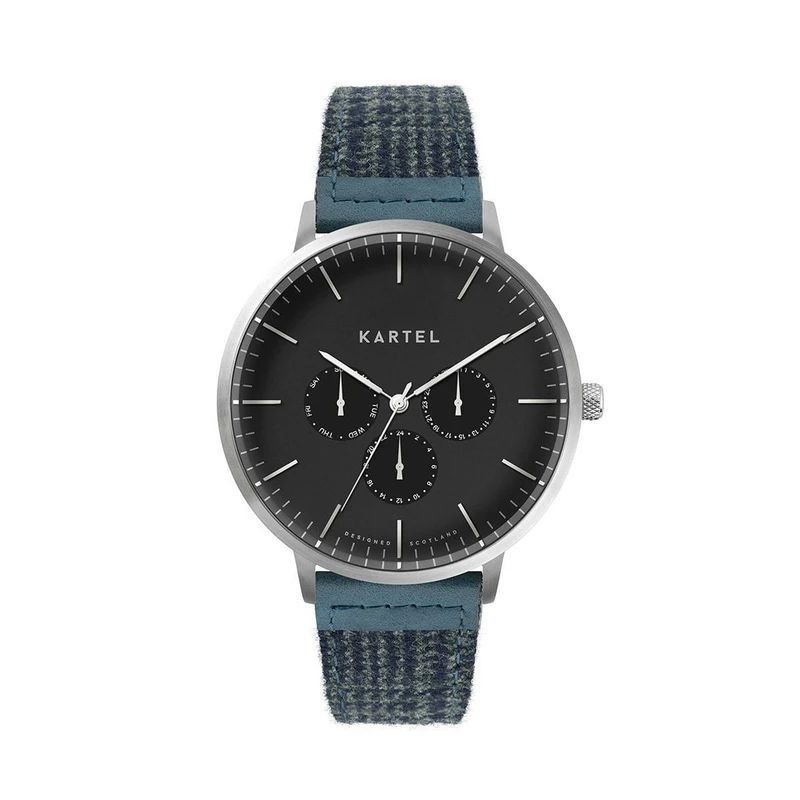 CUILLIN 43MM BLUE FABRIC STRAP WATCH