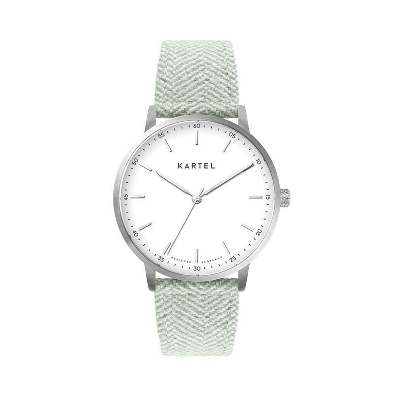HUME 40MM BLUE FABRIC STRAP WATCH