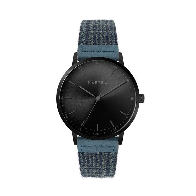 HUME 40MM BLUE FABRIC STRAP WATCH